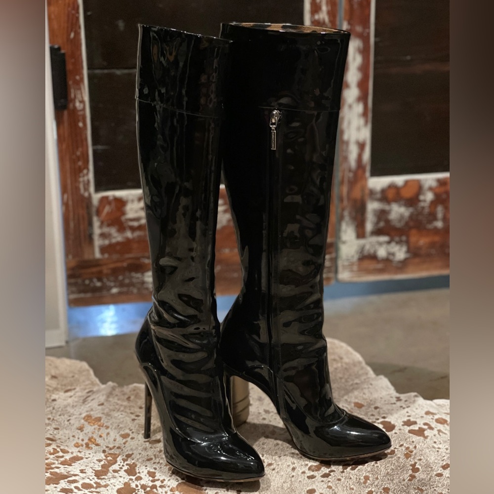 Dolce & Gabbana Black Patent Boots